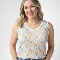 IN STOCK Noelle Tank - Petal Gardens