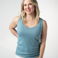 IN STOCK Kennedy Tank - Dusty Blue