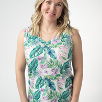 IN STOCK Noelle Tank - Tropical Leaf