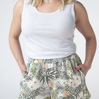 IN STOCK Dolphin Shorts - Pineapple Leaf