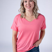 IN STOCK Chloe Cozy Top - Sun Kissed Coral