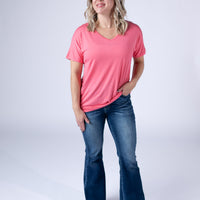 IN STOCK Chloe Cozy Top - Sun Kissed Coral