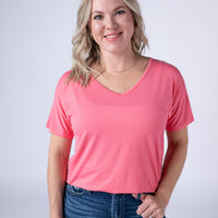 IN STOCK Chloe Cozy Top - Sun Kissed Coral