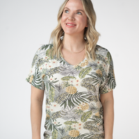 IN STOCK Chloe Cozy Top - Pineapple Leaf