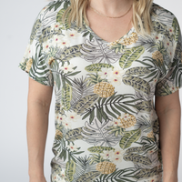 IN STOCK Chloe Cozy Top - Pineapple Leaf