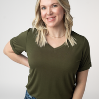 IN STOCK Sophie Top - Dark Olive