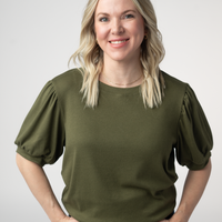 IN STOCK Katie Cozy Top - Olive