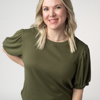 IN STOCK Katie Cozy Top - Olive
