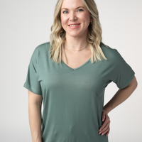IN STOCK Chloe Cozy Top - Dusty Jade