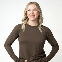 IN STOCK Blair Long Sleeve Top - Brown
