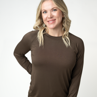 IN STOCK Blair Long Sleeve Top - Brown
