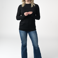 IN STOCK Blair Long Sleeve Top - Black