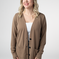 IN STOCK Cori Cardigan - Mocha