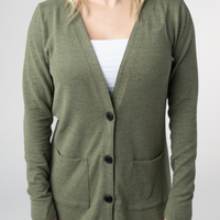 IN STOCK Cori Cardigan - Heathered Olive