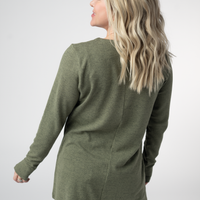 IN STOCK Cori Cardigan - Heathered Olive