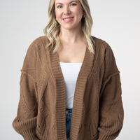 IN STOCK Willow Cardigan - Mocha