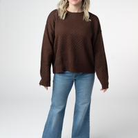 IN STOCK Gianna Pullover Sweater - Brown