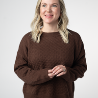 IN STOCK Gianna Pullover Sweater - Brown