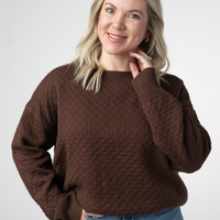 IN STOCK Gianna Pullover Sweater - Brown