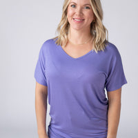IN STOCK Chloe Cozy Tee - Periwinkle Purple