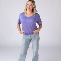 IN STOCK Chloe Cozy Tee - Periwinkle Purple