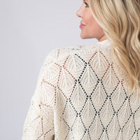 IN STOCK Open Knit Cardigan - Ivory