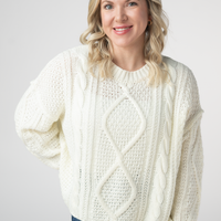 IN STOCK Cable Knit Sweater - Ivory