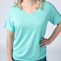 IN STOCK Chloe Cozy Top - Turquoise