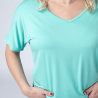 IN STOCK Chloe Cozy Top - Turquoise