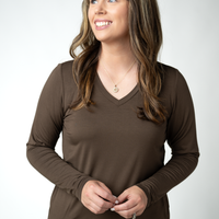 IN STOCK Larissa Long Sleeve - Brown