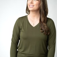 IN STOCK Larissa Long Sleeve - Dark Olive
