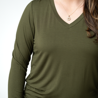 IN STOCK Larissa Long Sleeve - Dark Olive