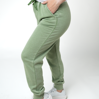 IN STOCK Vintage Wash Joggers - Olive