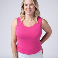IN STOCK Ava Tank - Hot Pink
