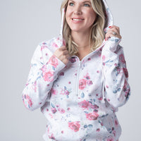 IN STOCK HalfZip Hoodie - Pink Bloom
