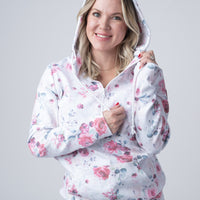 IN STOCK HalfZip Hoodie - Pink Bloom