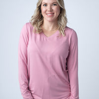 IN STOCK Larissa Long Sleeve Top - Rose