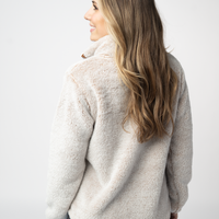 IN STOCK Ryan 1/4 Zip Sherpa - Camel
