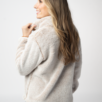 IN STOCK Ryan 1/4 Zip Sherpa - Camel