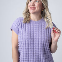 IN STOCK Kelly Knitted Top - Lavender