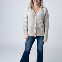 IN STOCK Pattern Mix Neutral Cardigan