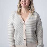 IN STOCK Pattern Mix Neutral Cardigan