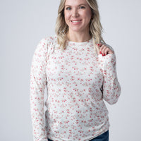 IN STOCK Blair Long Sleeve Top - Micro Pink Floral