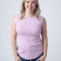 IN STOCK Morgan Micro Striped Tank - Orchid