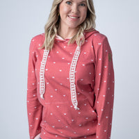 IN STOCK Hailey Pullover Hoodie -Sweetheart Red
