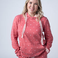 IN STOCK Hailey Pullover Hoodie -Sweetheart Red