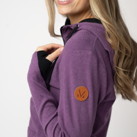 IN STOCK Classic HalfZip Hoodie - Black and Purple