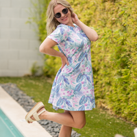 IN STOCK Alicia Dress - Tropical Leaf