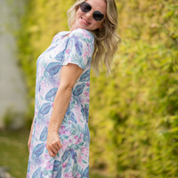 IN STOCK Alicia Dress - Tropical Leaf