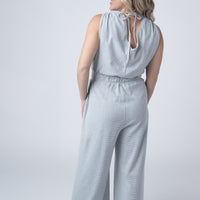 IN STOCK Kenzie Striped Jumpsuit - Grey